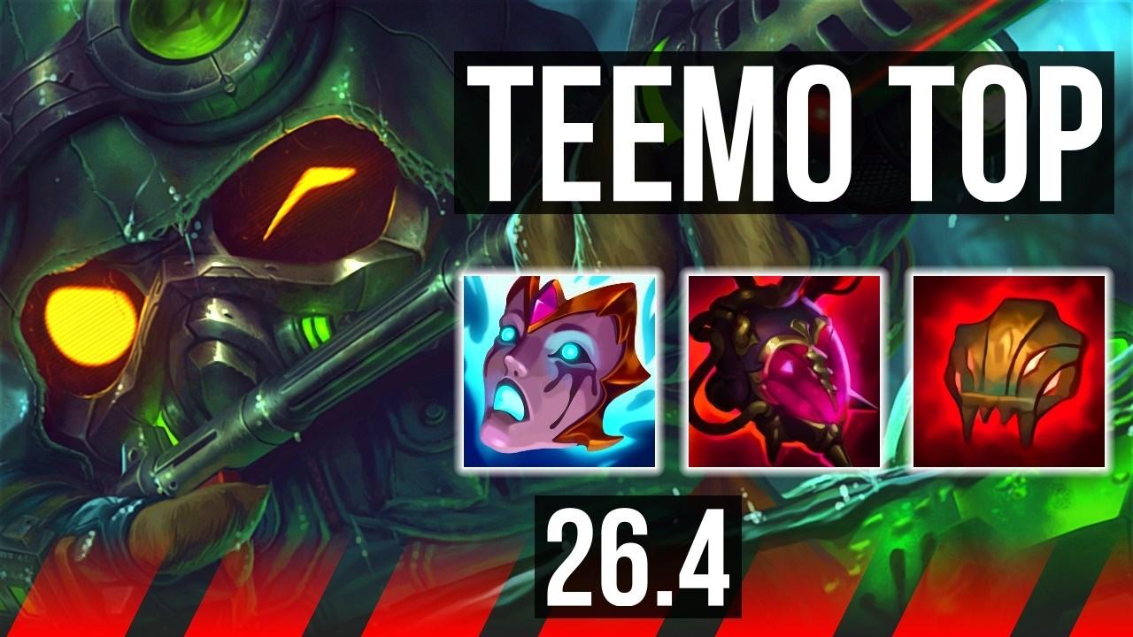 TEEMO vs AKALI (TOP) | Summon Aery, 6k gold comeback, 50K damage | KR Master | 26.4