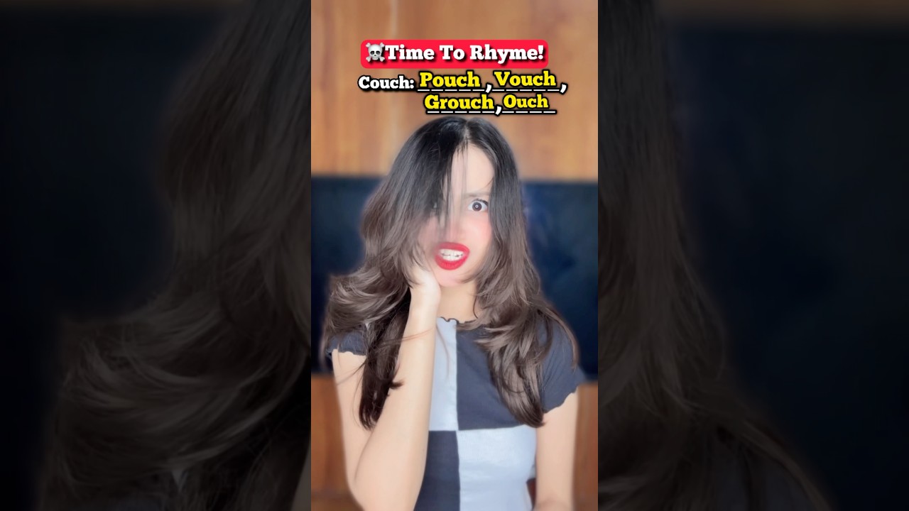 You have to rhyme a word in limited time🤫#shorts #youtubeshorts #funnyshorts