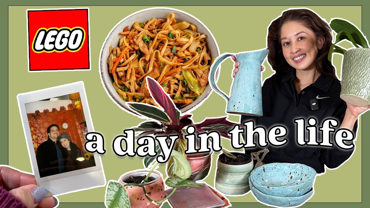 What We Eat in a Day + Jasmine's Pottery & Chris's LEGO Room