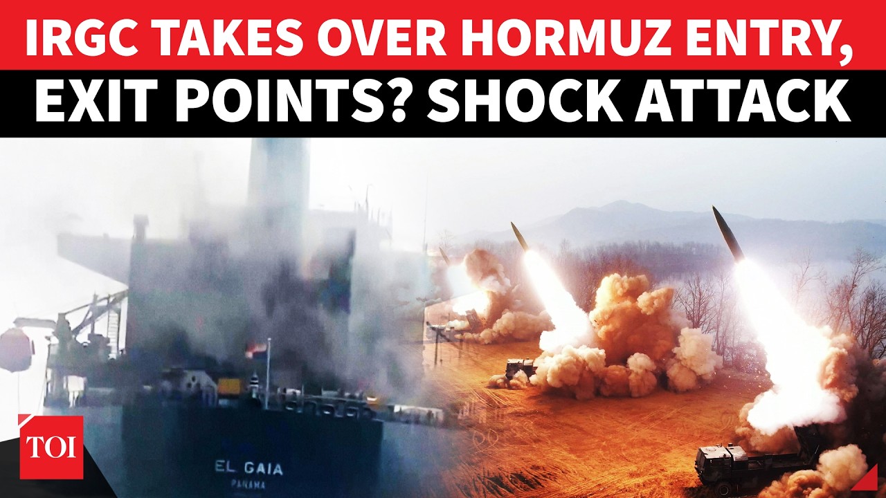 IRGC Boats Cover Every Hormuz Entry, Exit Points As US Warship Runs Away? Big Attack | Watch