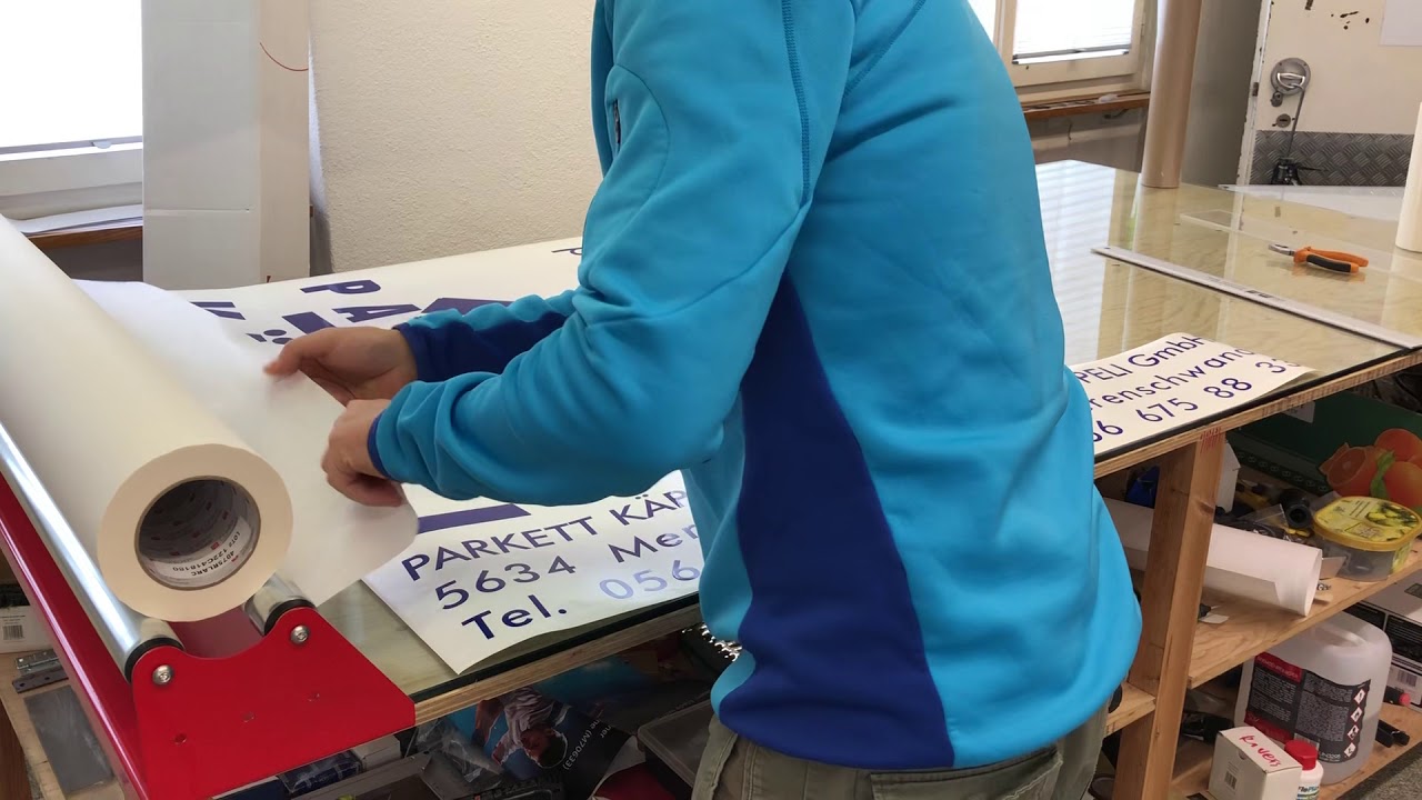 Applying 1220mm wide R Tape Conform 4075 Application Tape