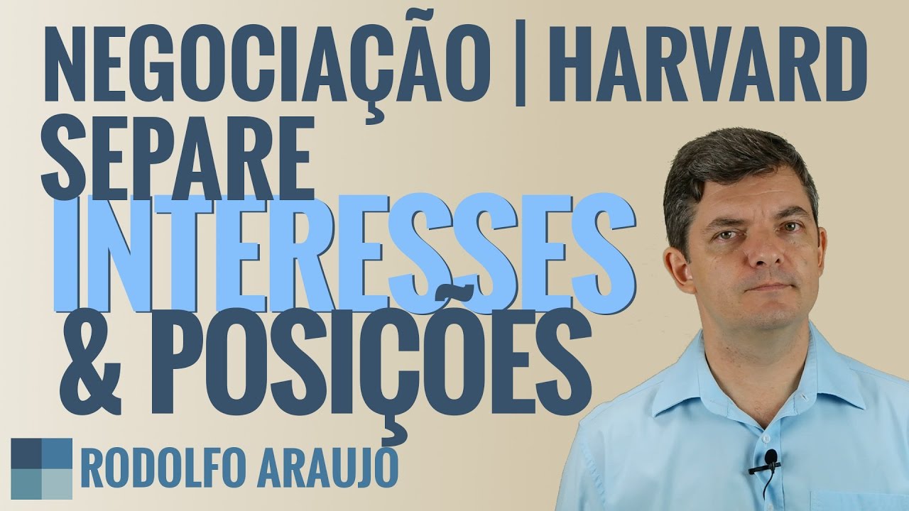 Negociação: O Método Harvard | 03. Interesses e Posições