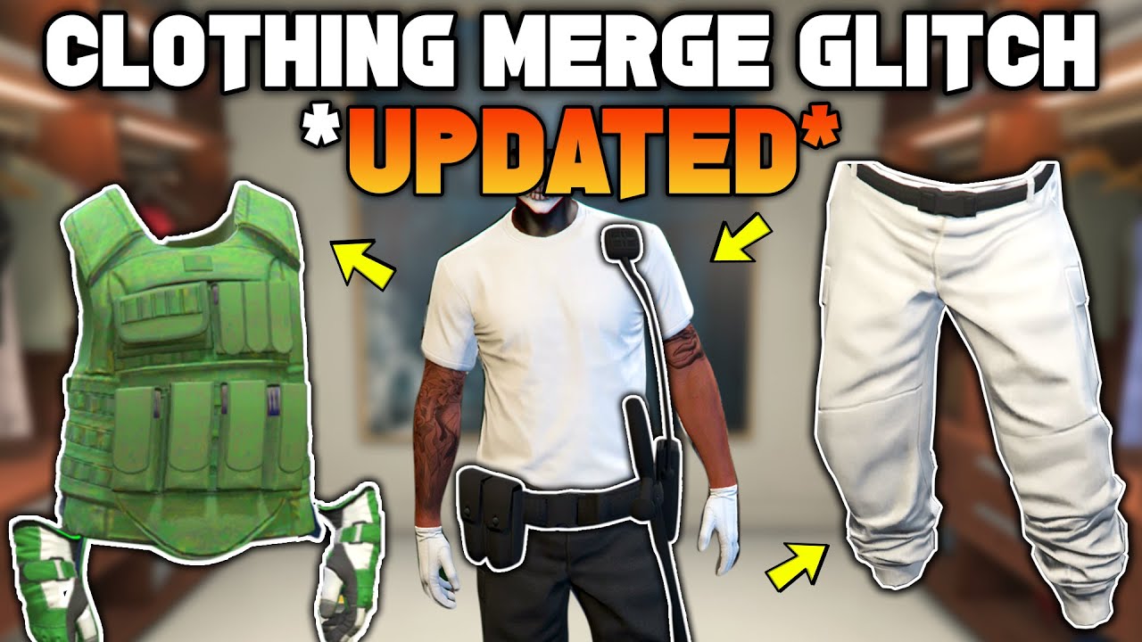 *UPDATE* Clothing Merge Glitch Without Crooked Cop In GTA 5 Online 1.61! Merge Belts & More!