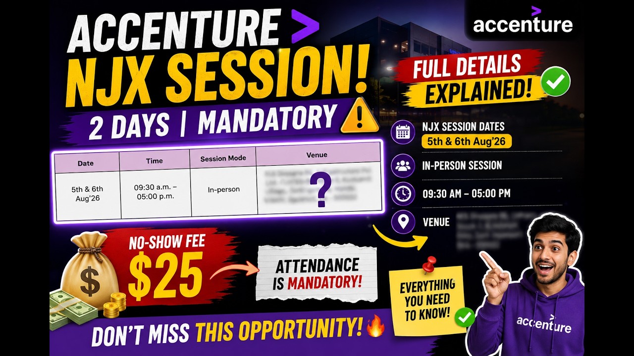 🚨 Всё о сессиях Accenture NJX 2026! 😱 Обязаловка или штраф $25? 💸 Полный обзор 2-дневного опыта и...