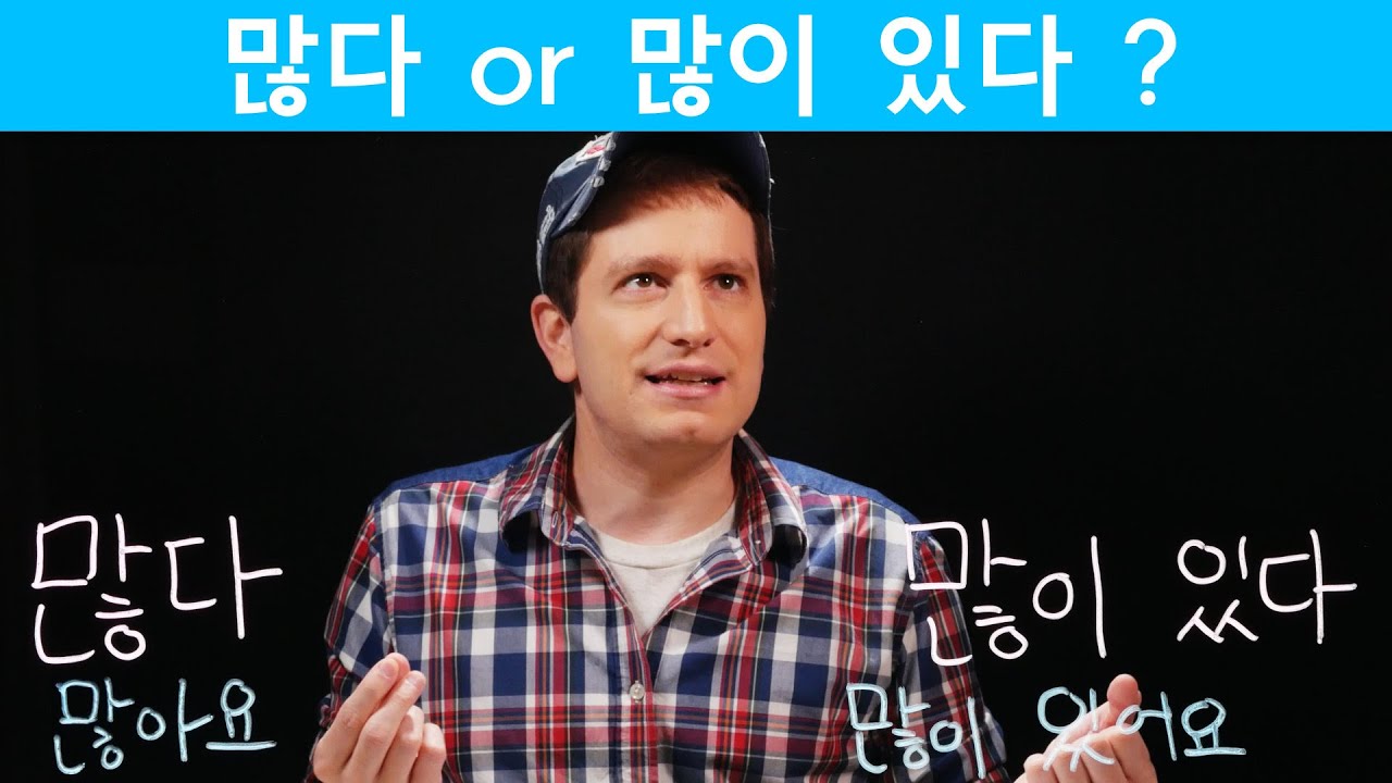 많다 versus 많이 있다 | Korean FAQ