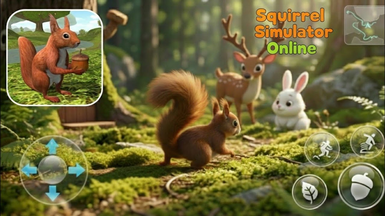 SQUIRREL SIMULATOR ONLINE | ANDROID MOBILE GAMEPLAY 