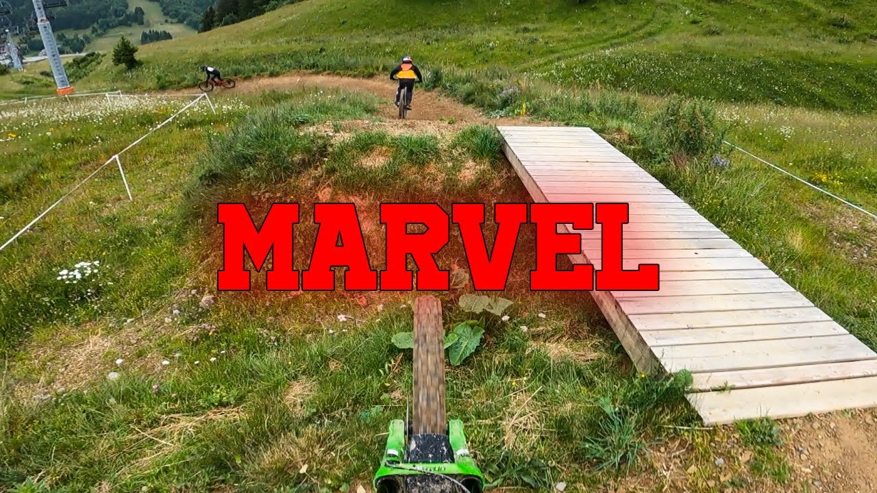 Piste rouge Marvel au Bike Park Alpes Du Grand Serre