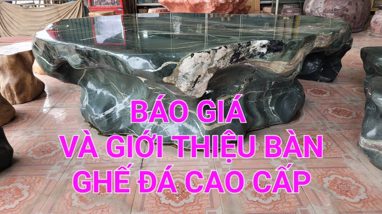 Giới thiệu và báo giá các mẫu bàn đá xanh Thanh Hóa cao cấp có sẵn tại Đá Hoàng Ba 36