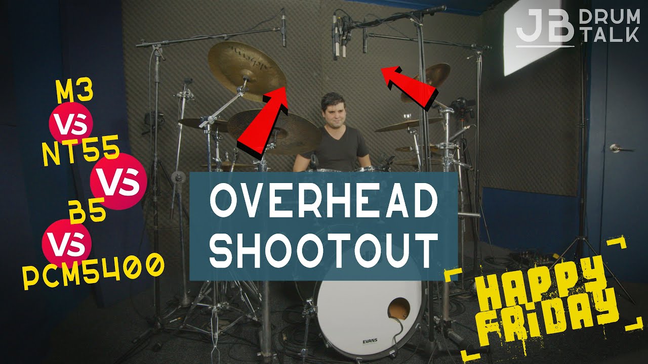 Overhead Microphone Shootout - Takstar, Behringer B-5, Rode M3, Rode NT-55 (Happy Friday Vlog)