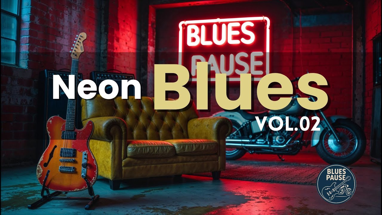 🎸 Neon Blues Vol. 2 | Amplified Guitar Blues with Neon Heat ▶️▶️▶️