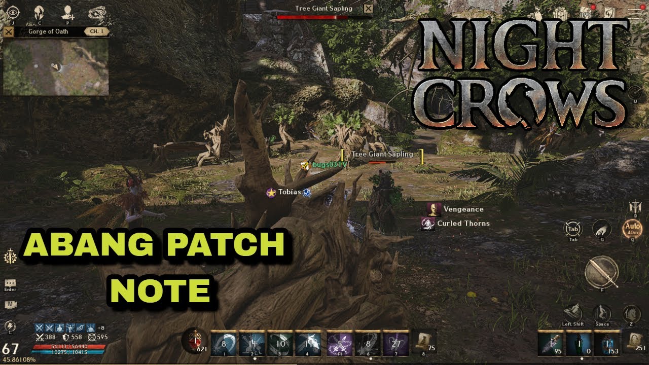 NIGHT CROWS - ABANG PATCH NOTE! 8-18-2025