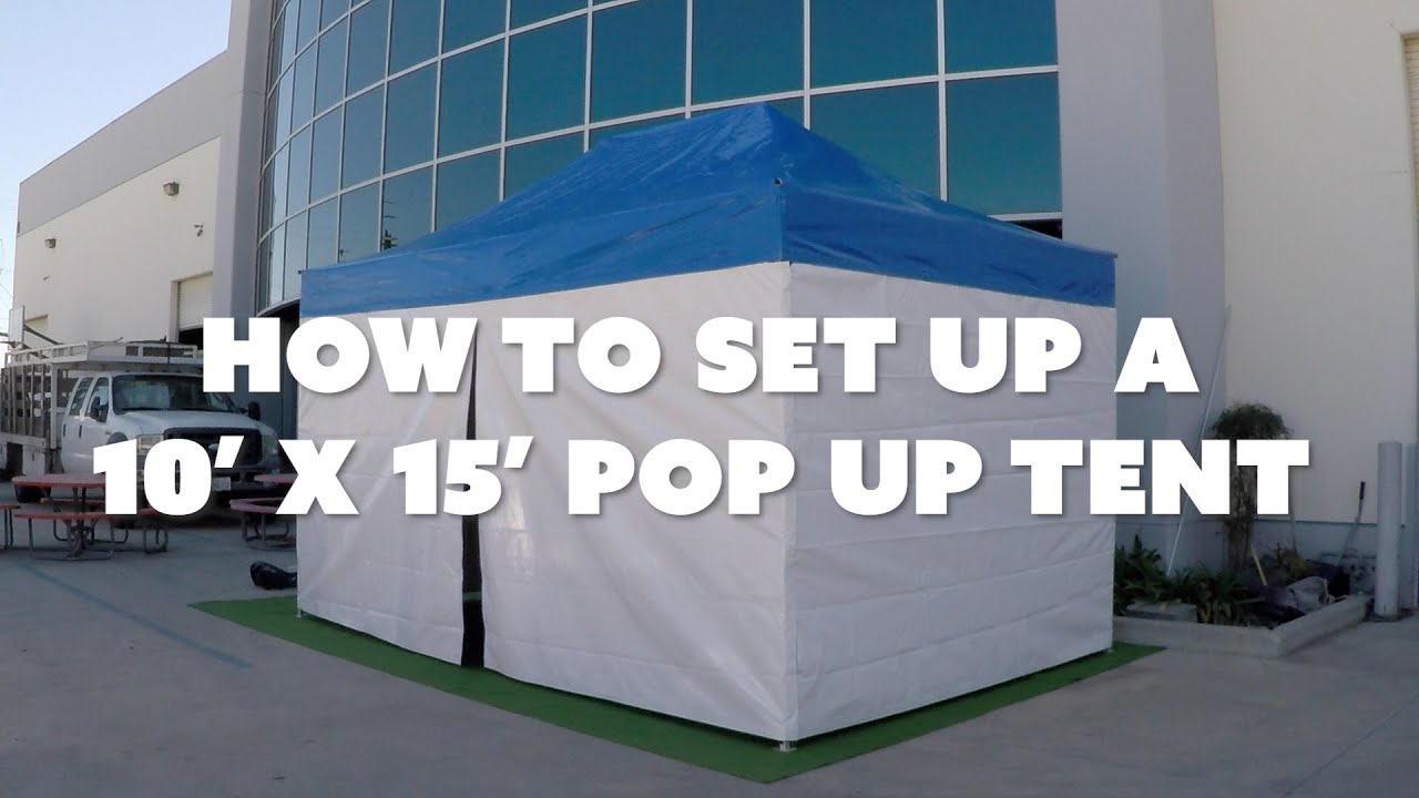 Pop Up Canopy Setup Video - 10x15 Collapsible Frame