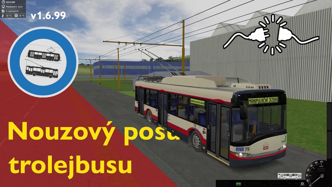 Nouzový posun trolejbusu - Simt MHD