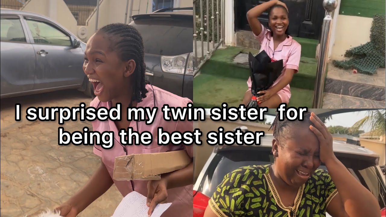 I Surprised My twin sister for being the best sister and it got my mom emotional