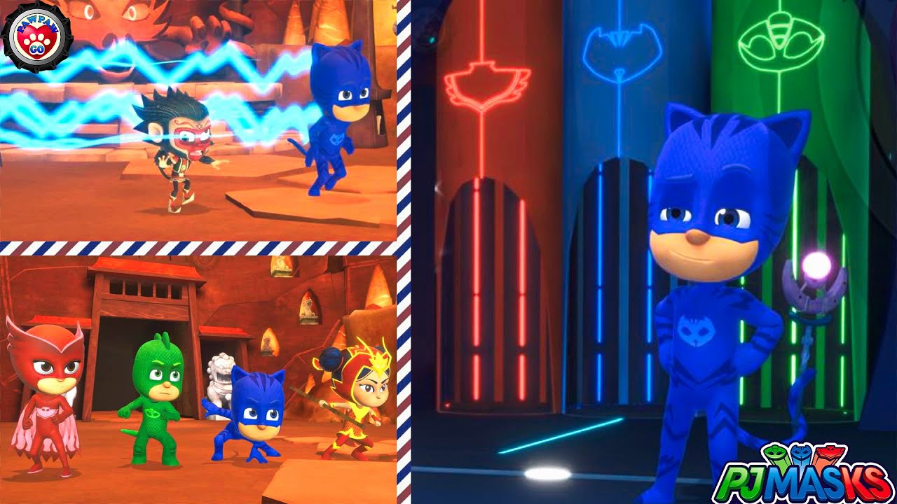 👀🍄PJ Masks Heroes Of The Night #2 💥Monkey Business - 2K Quad HD - 60 FPS Disney JR