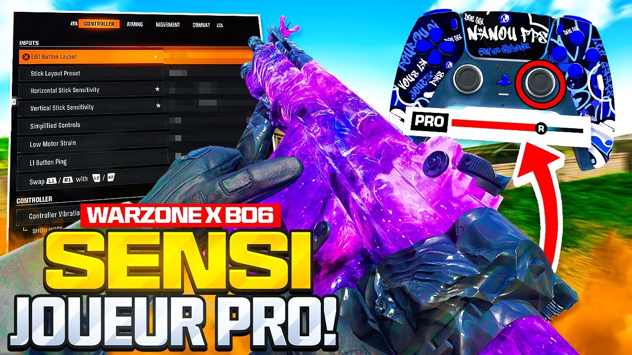LES SETTINGS SENSI SECRET DES JOUEURS PRO WARZONE !