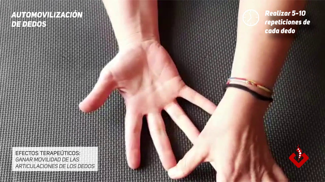 FISIOTERAPIA EN CASA: Automovilizacion de dedos