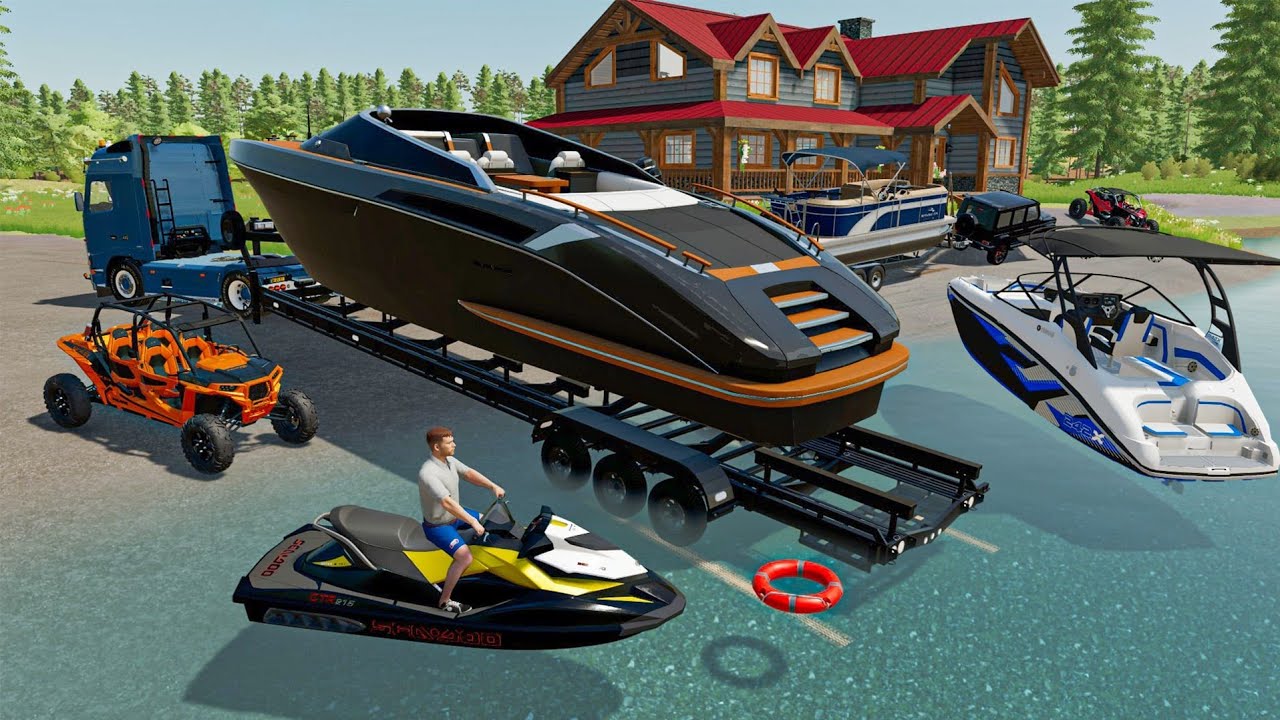 Dans la peau d'un milliardaire retrait&eacute; (Maison au bord du lac, Yacht de luxe, course de Jetski)