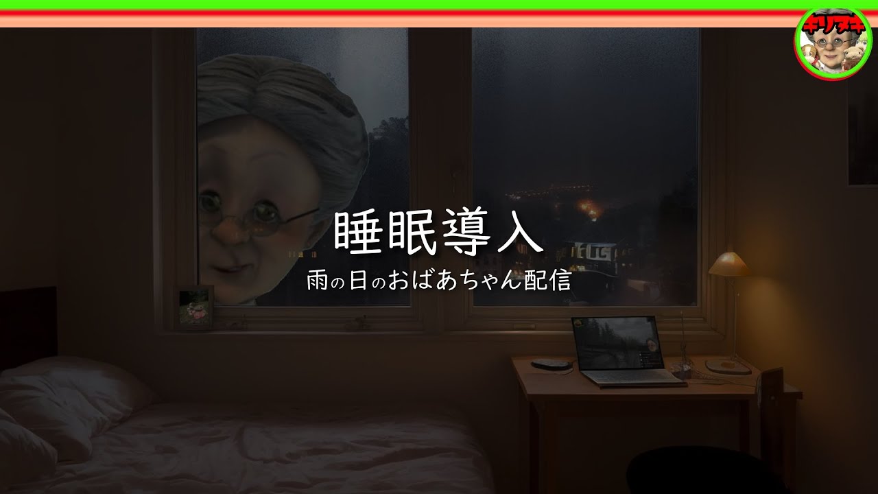 【睡眠導入】おばあちゃんの配信をつけながら寝落ちする雨の日