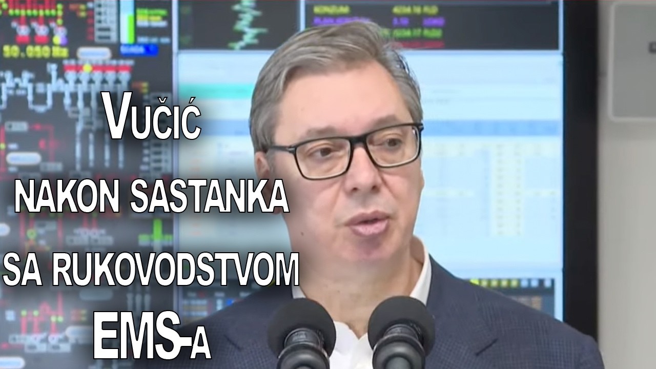 Vučić se obraća nakon sastanka sa rukovodstvom EMS-a