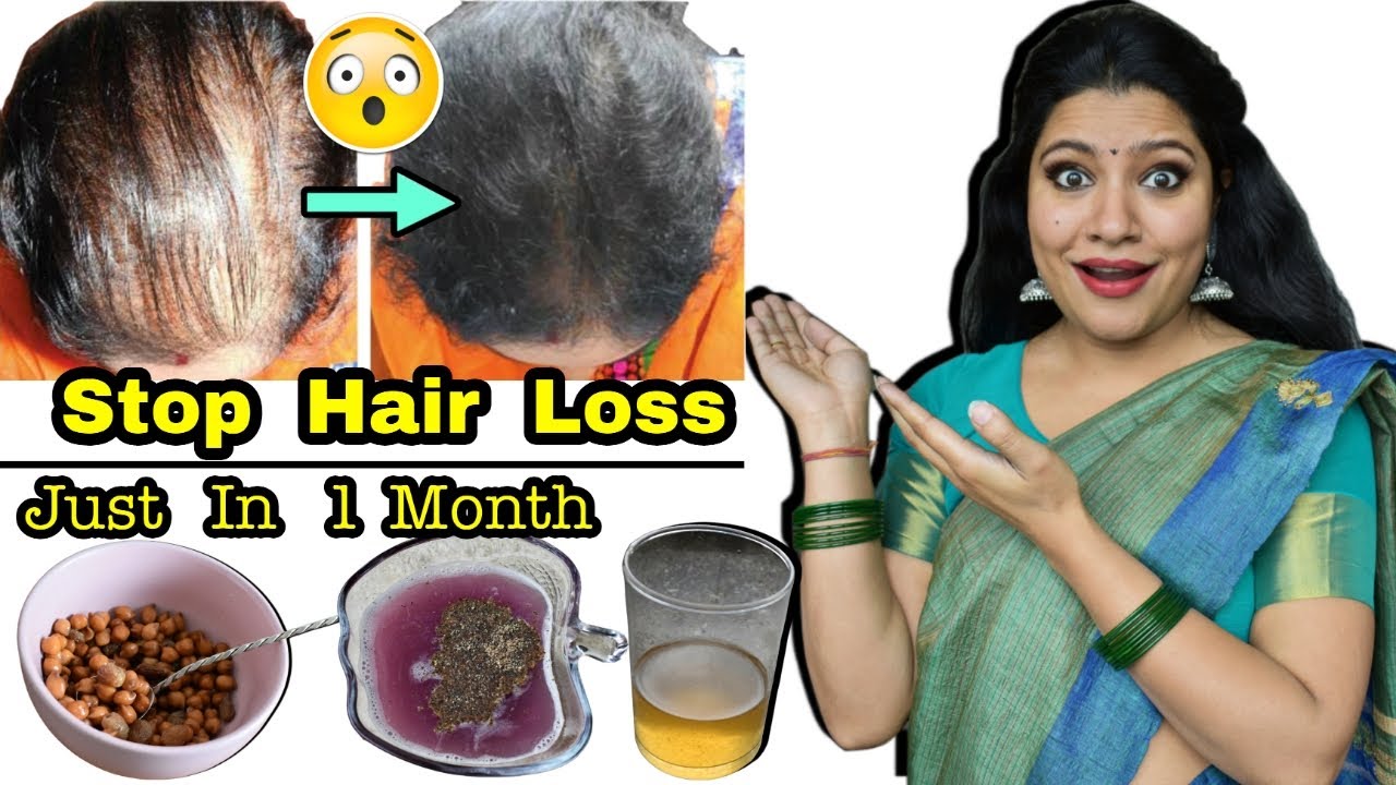Stop Hair Loss &Regrow New Hair In Just A Month (Healthy Food, Scalp Tonic,Hair Toner,Hair Mask)