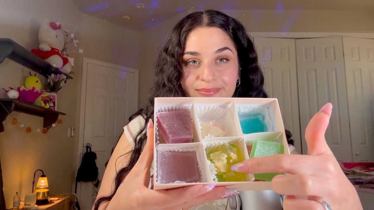 ASMR | Trying Crystal Candy - Mukbang, Satisfying Crunchy Eating Sounds