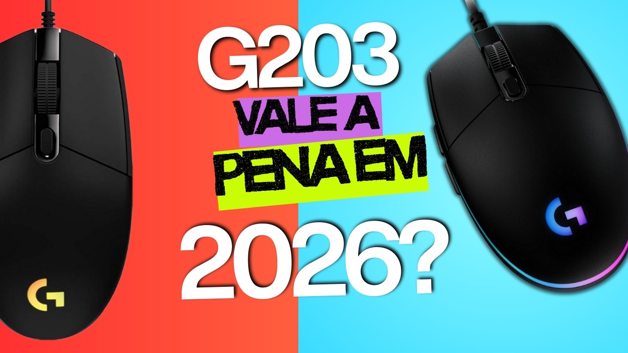 Logitech G203 vale a pena em 2026?