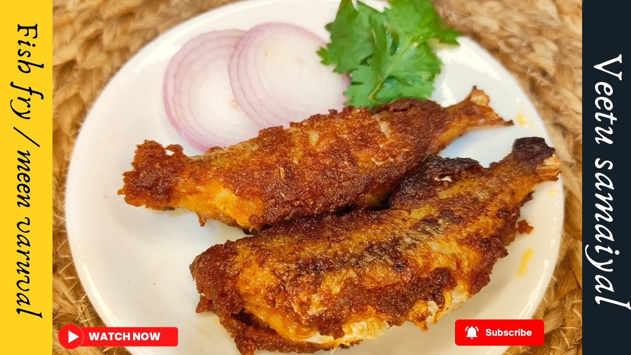 Fish fry recipe in Tamil 🐟| Meen varuval | Easy & Tasty Fish fry | Spicy fish fry recipe #trending 