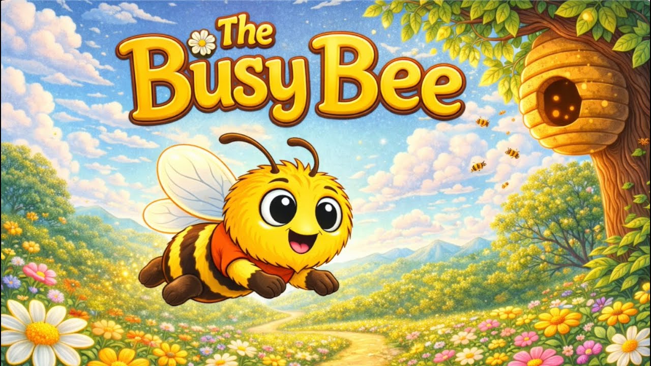The Busy Bee 🐝 | Read-Along Sing-Along Story for Kids | One Flower at a Time