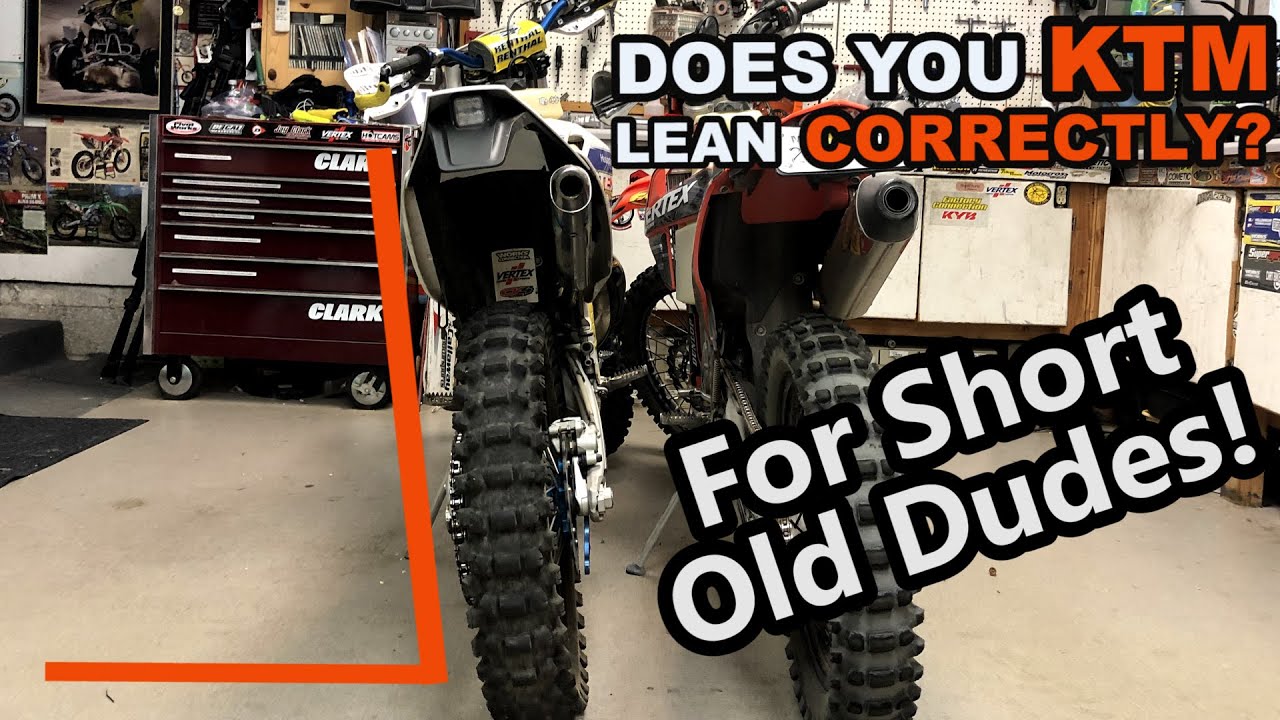 KICKSTAND MOD for Short Old Dudes on KTM's.