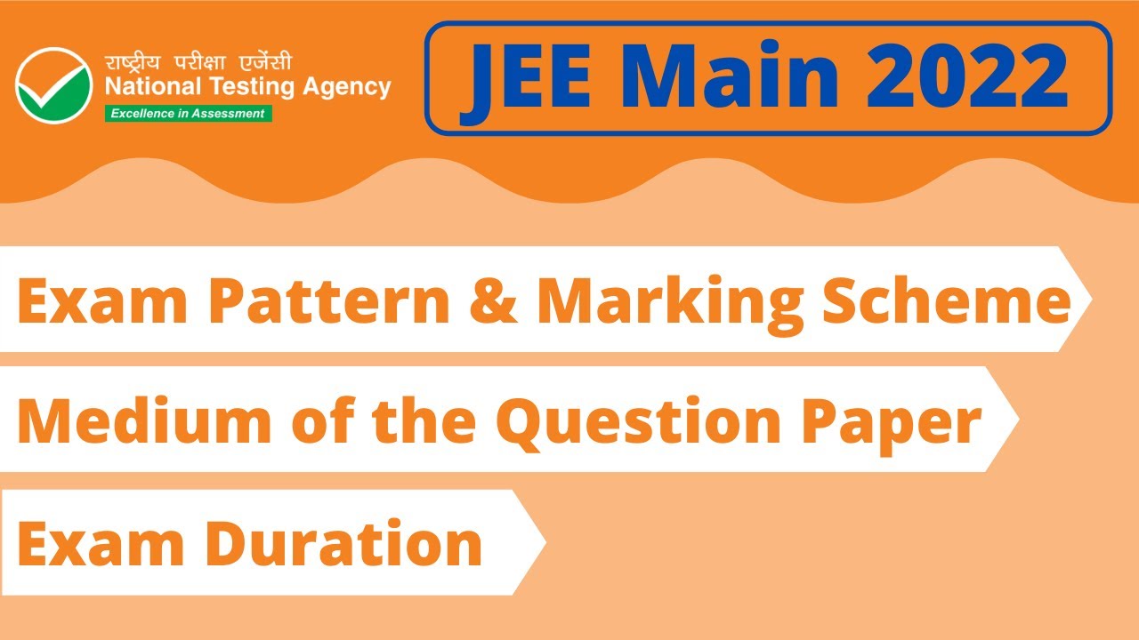 JEE Main 2022 exam pattern of Paper 1 (BE/BTech), Paper 2A (BArch) and Paper 2B (BPlanning)