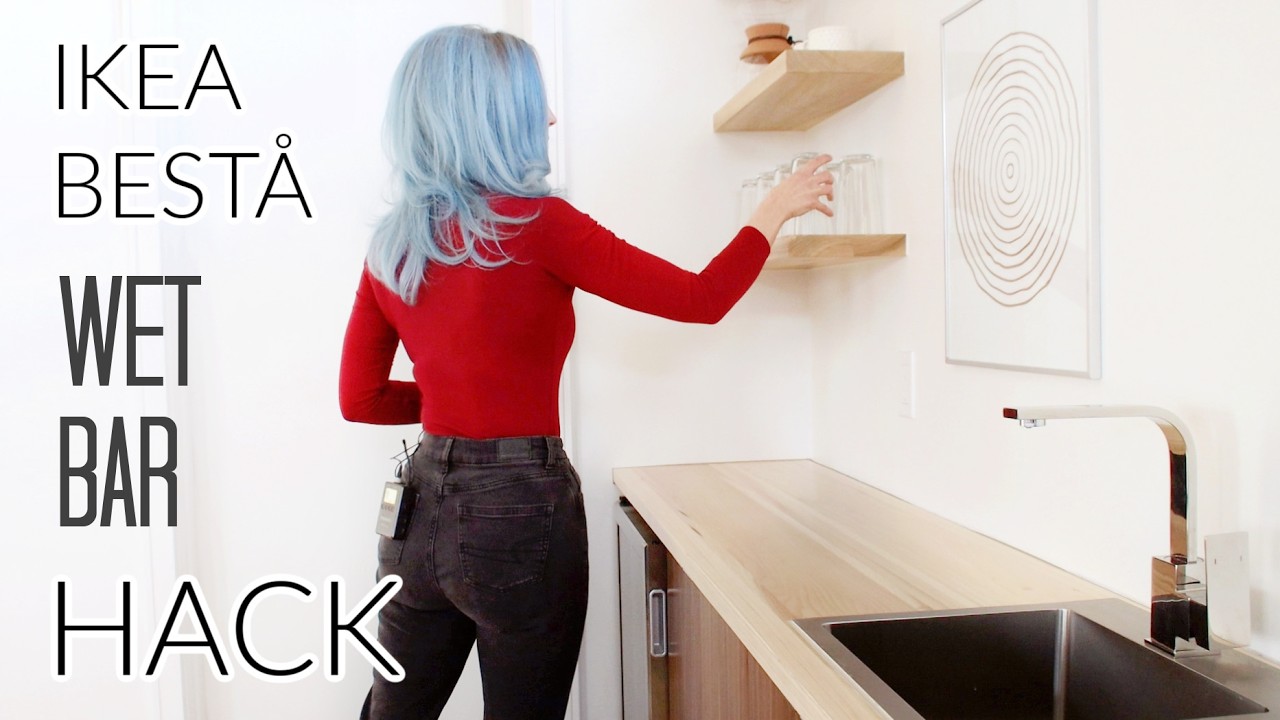 DIY Kitchenette/ Wet Bar IKEA HACK