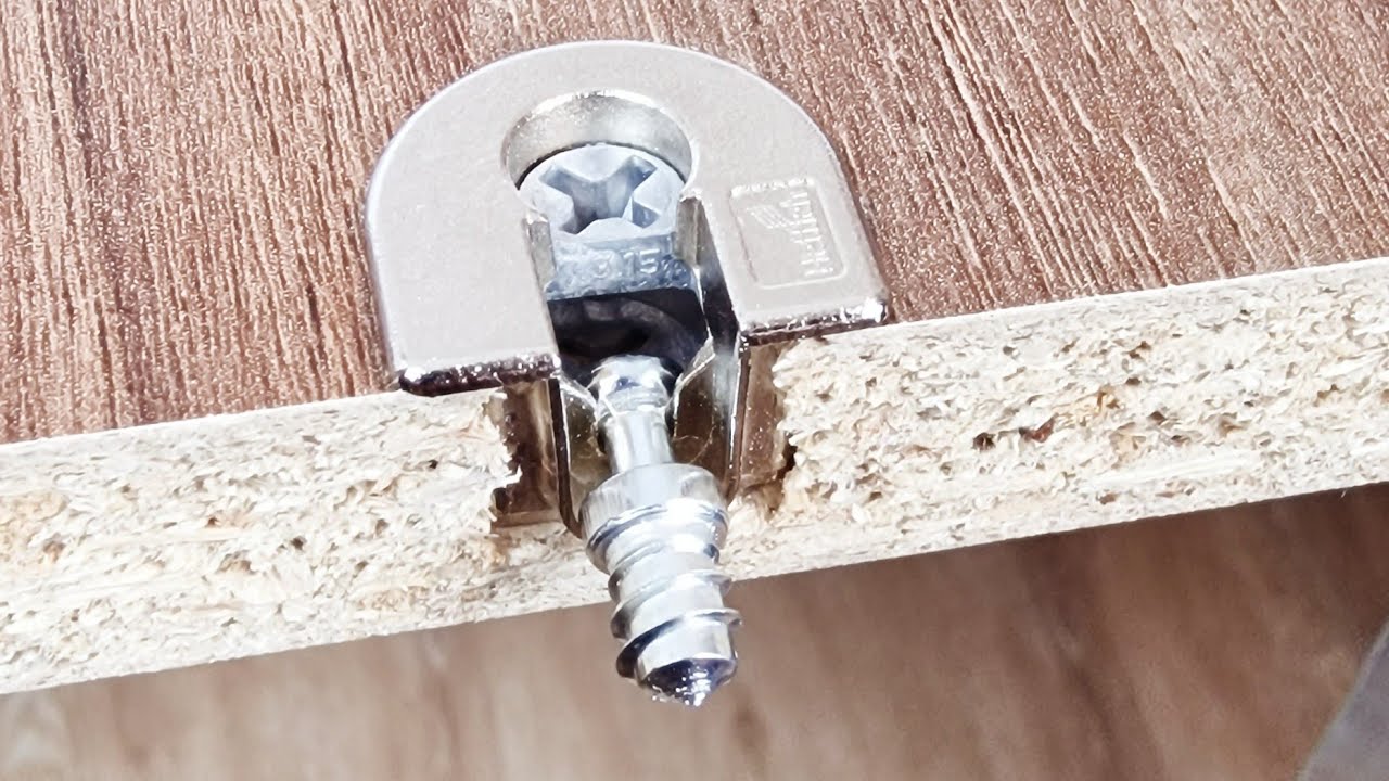 Exzenter-Verbinder inkl. Einschraubd&uuml;bel | Schrank bauen | Must-Have f&uuml;r jeden M&ouml;belbauer | DIY