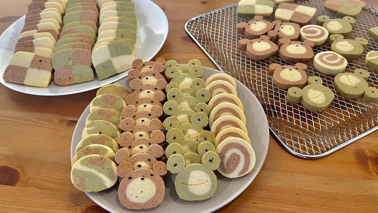 Easy and Cute Icebox Cookies-Simple ingredients & No special tools are needed:)