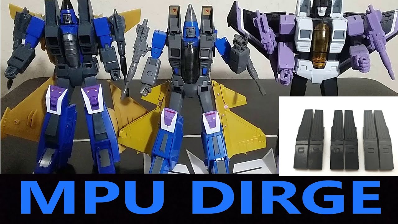 MPU-03 Transformers Dirge AND MPU Back Panel Upgrade Kits