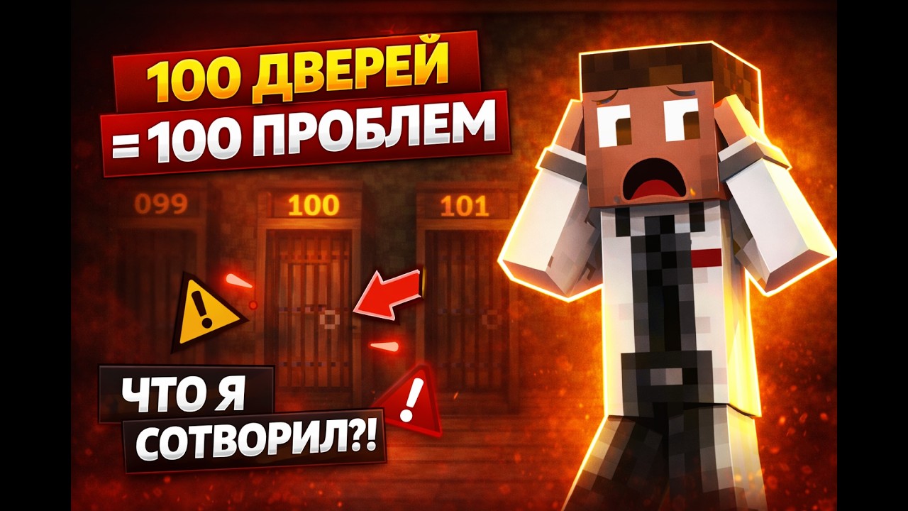 Я Прошёл 100 Дверей в Minecraft Doors