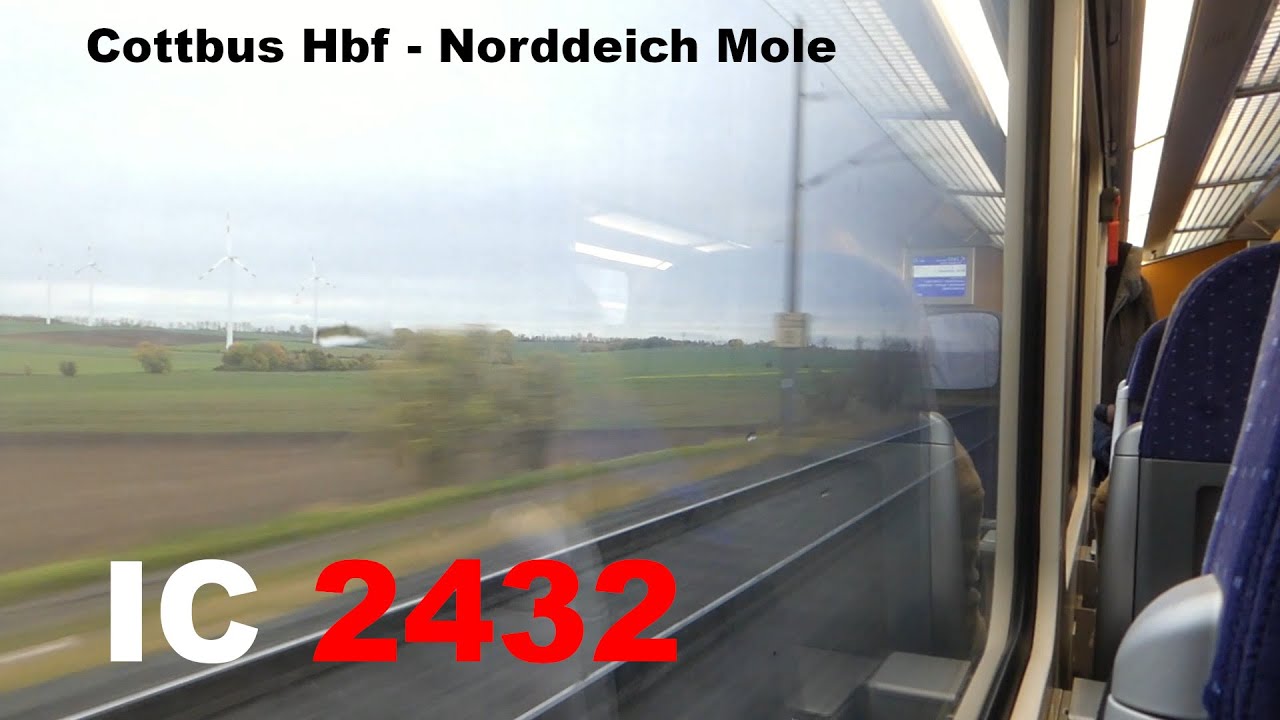 Mit dem Dosto durch Norddeutschland: IC 2432 Mitfahrt Cottbus Hbf - Norddeich Mole | Intercity 2