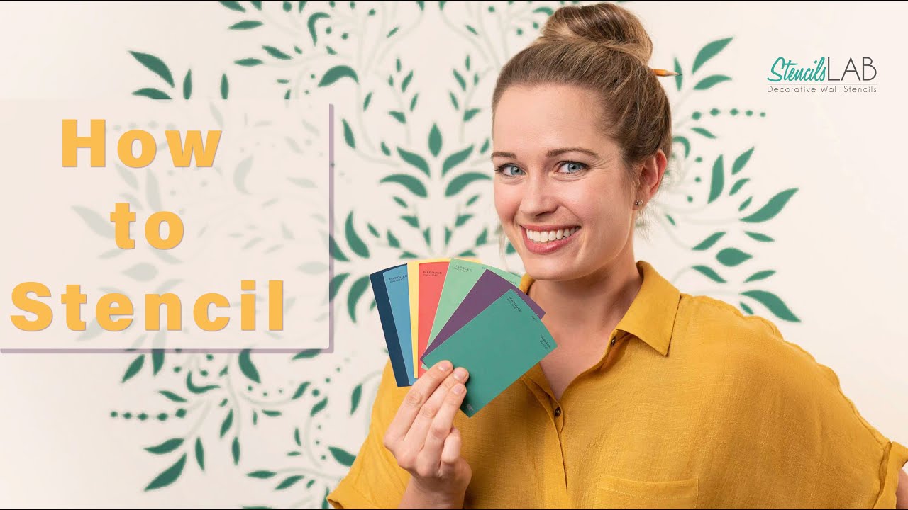 HOW TO STENCIL | Detailed Stenciling Tutorial by StencilsLAB. Large Mandala Wall Art