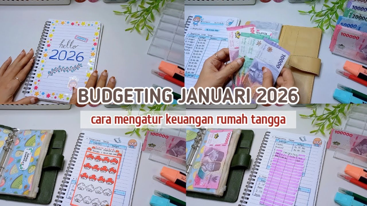 BUDGETING JANUARI 2026 | Cara Mengatur Keuangan Rumah Tangga || Monthly Budget