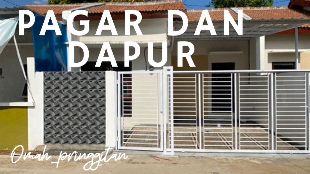 Renovasi rumah subsidi tambah dapur pagar dan tempat tampungan air tandon!