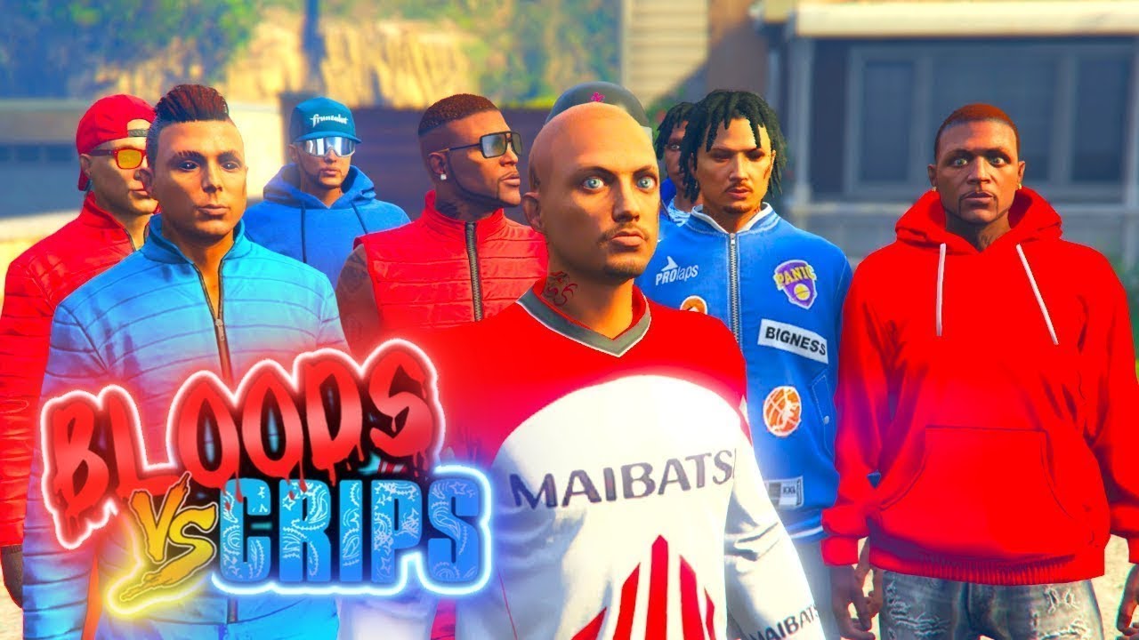 GTA 5 BLOODS vs CRIPS GANG WAR 