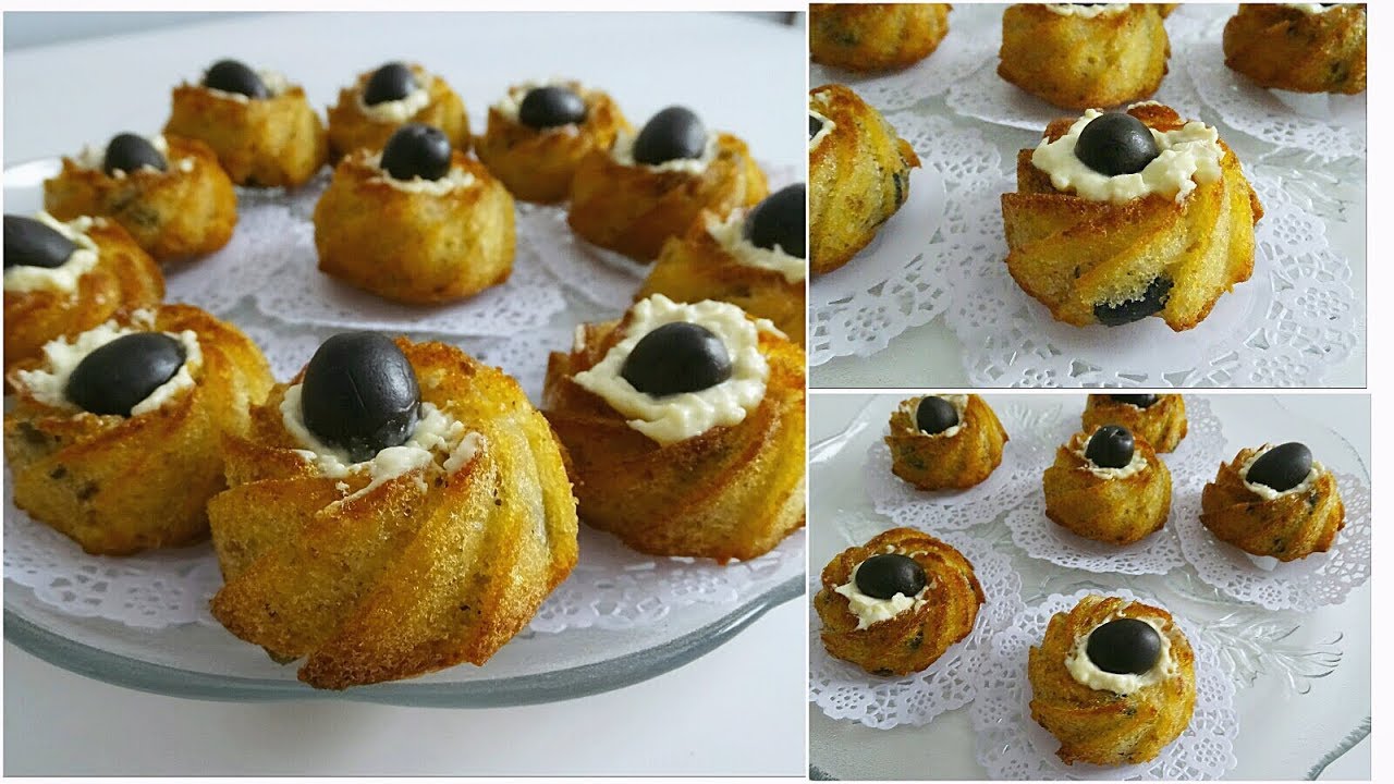 MINI CAKE SAL&Eacute;  : olive, fromage, thon RECETTE FACILE ET RAPIDE -  Recette RAMADAN