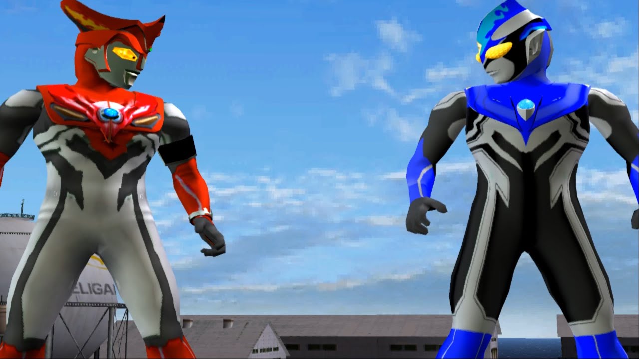ULTRAMAN ROSSO FLAME & BLU AQUA TAG TEAM ULTRAMAN FE3 GAMEPLAY