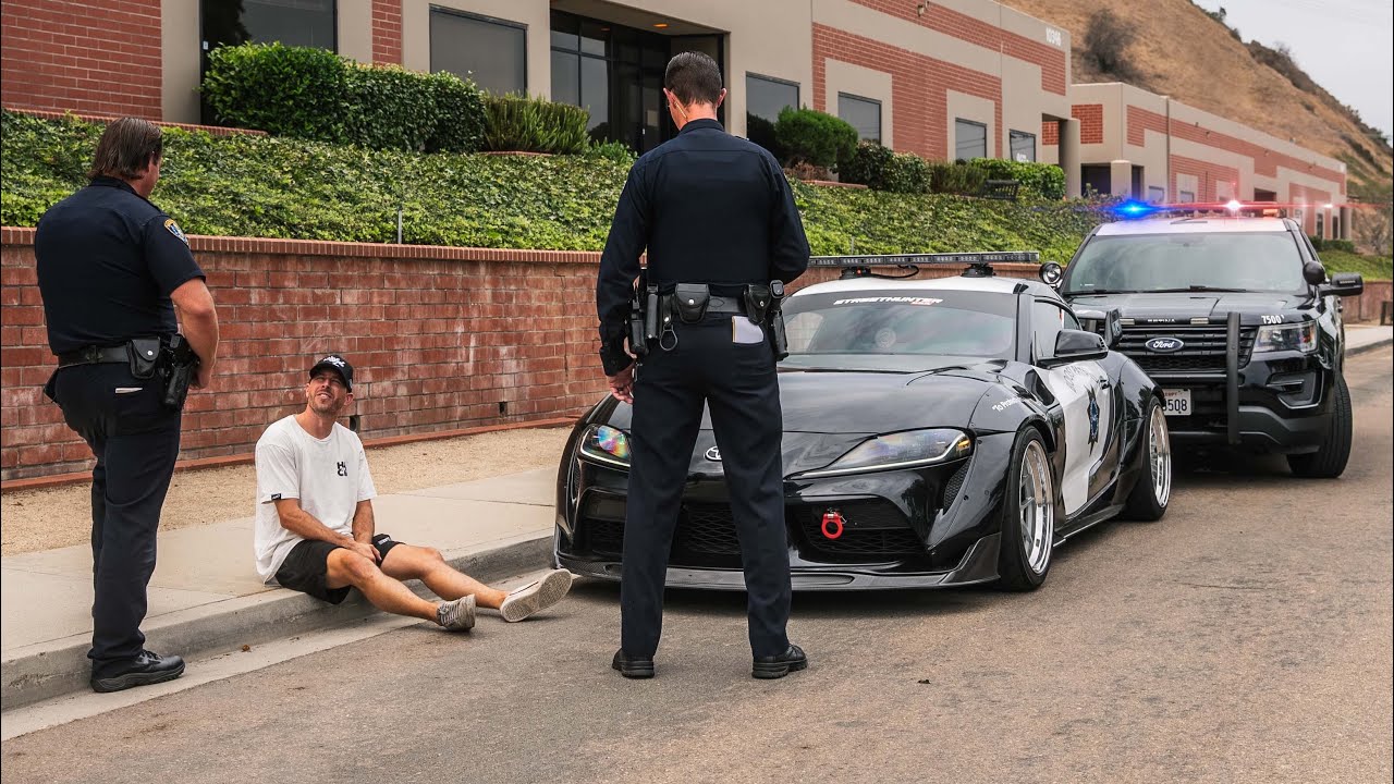 Getting Pulled Over in my Supra Cop Car