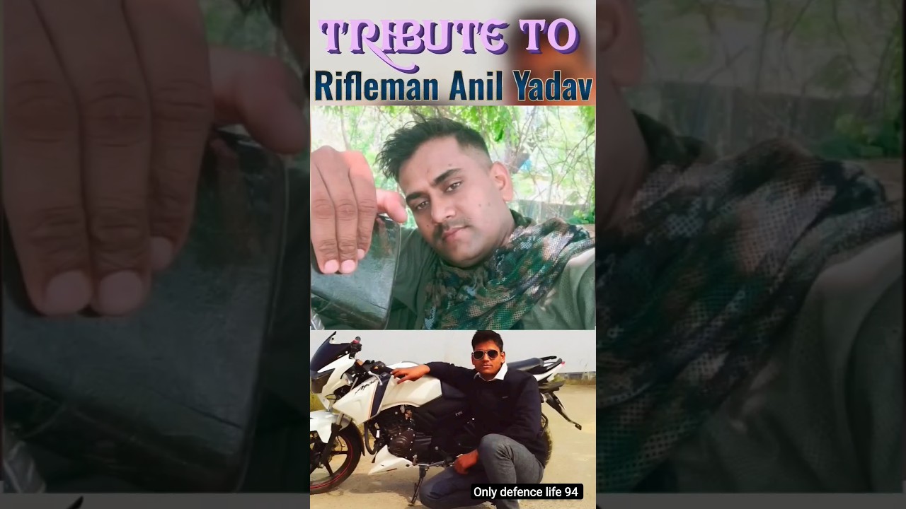Tribute short to Rifleman Anil yadav (30)🇮🇳💐|Shaheed in Delhi Hospital ⚔️ indian Army ⚔️ #shorts