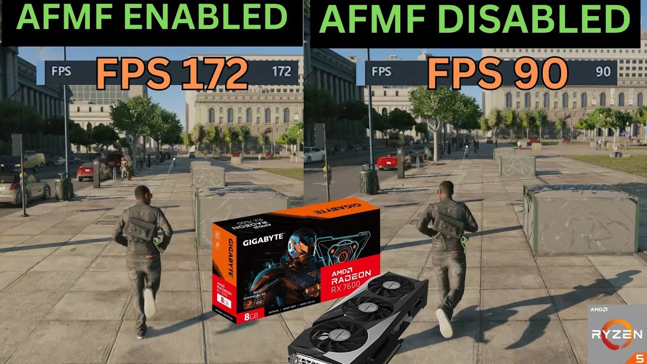 AMD Fluid Motion Frames is better than you think | RX 7600 & RYZEN 5 5600X Testing in Watch Dogs 2