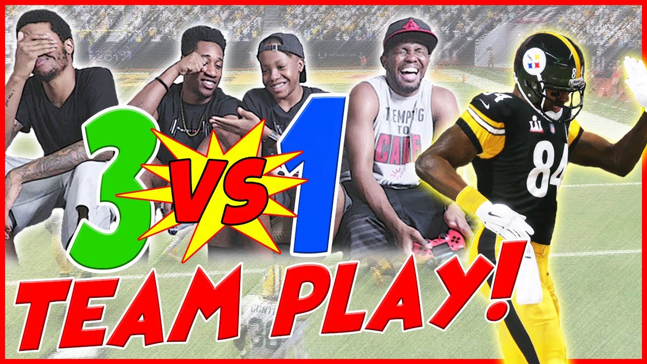 THE 3v1 IMPOSSIBLE MADDEN CHALLENGE! - Madden 17 Local Teamplay Gameplay