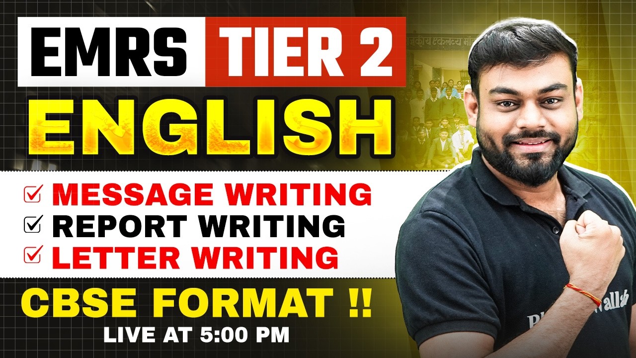 EMRS Tier 2 English Class 2026 | English For EMRS Tier 2 Class | EMRS English Class By Sharad Sir