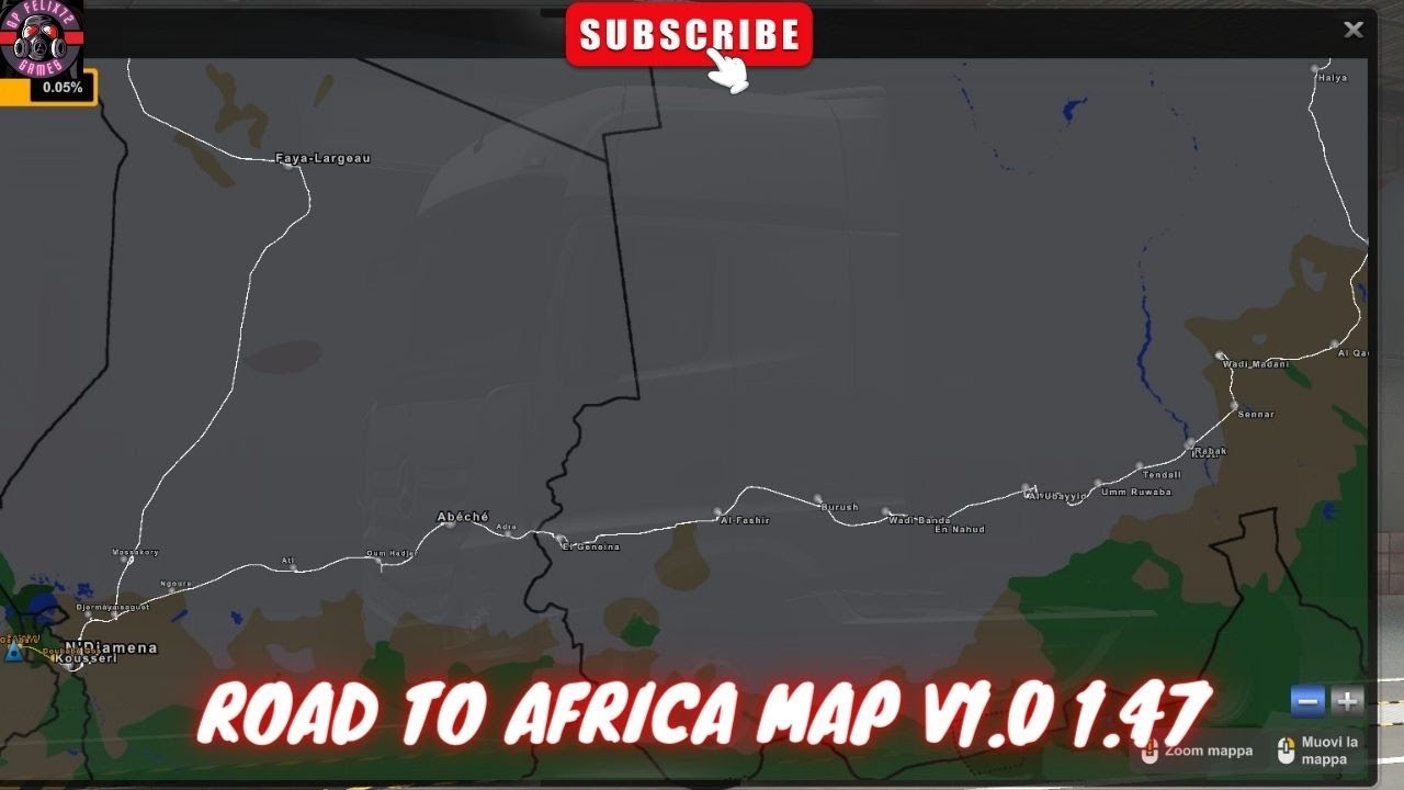 ROAD TO AFRICA MAP v1.0 ETS 2 1.47