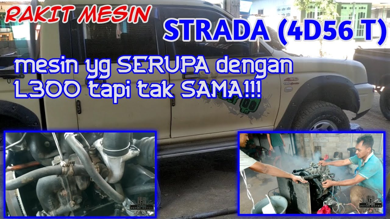 Rakit mesin mitsubishi strada triton 4D56T